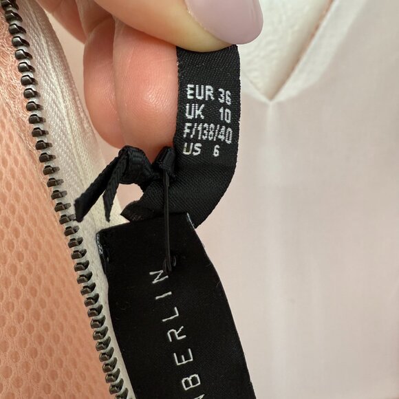 NWT Marcell Von Berlin Neoprene Blush Rose Prom Homecoming Dress Women's sz 6 - Picture 12 of 12